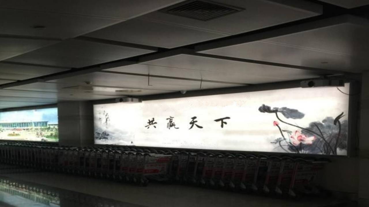 大连机场广告-一层到达行李D27 