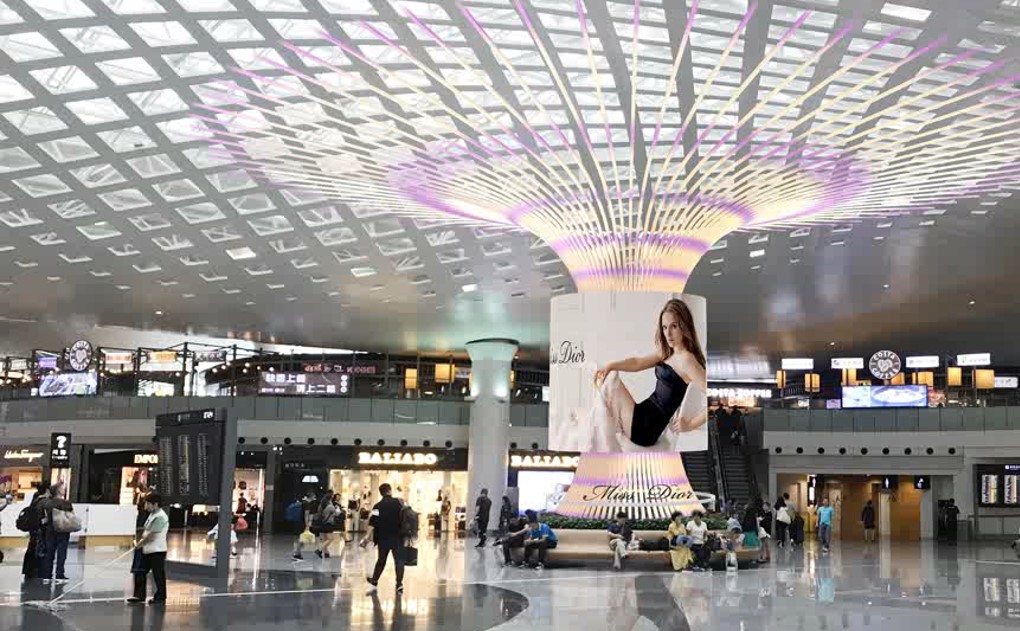 杭州机场广告-T3国内出发安检后创意媒体CY01