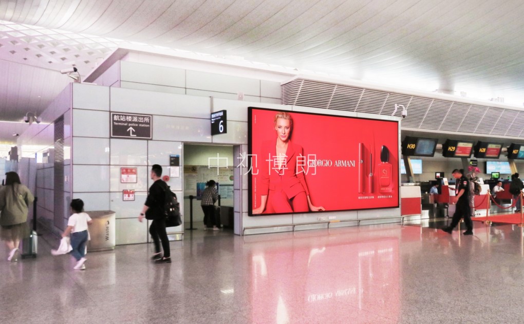 杭州机场广告-T3出发办票大厅办票岛灯箱套装DD58-DD83