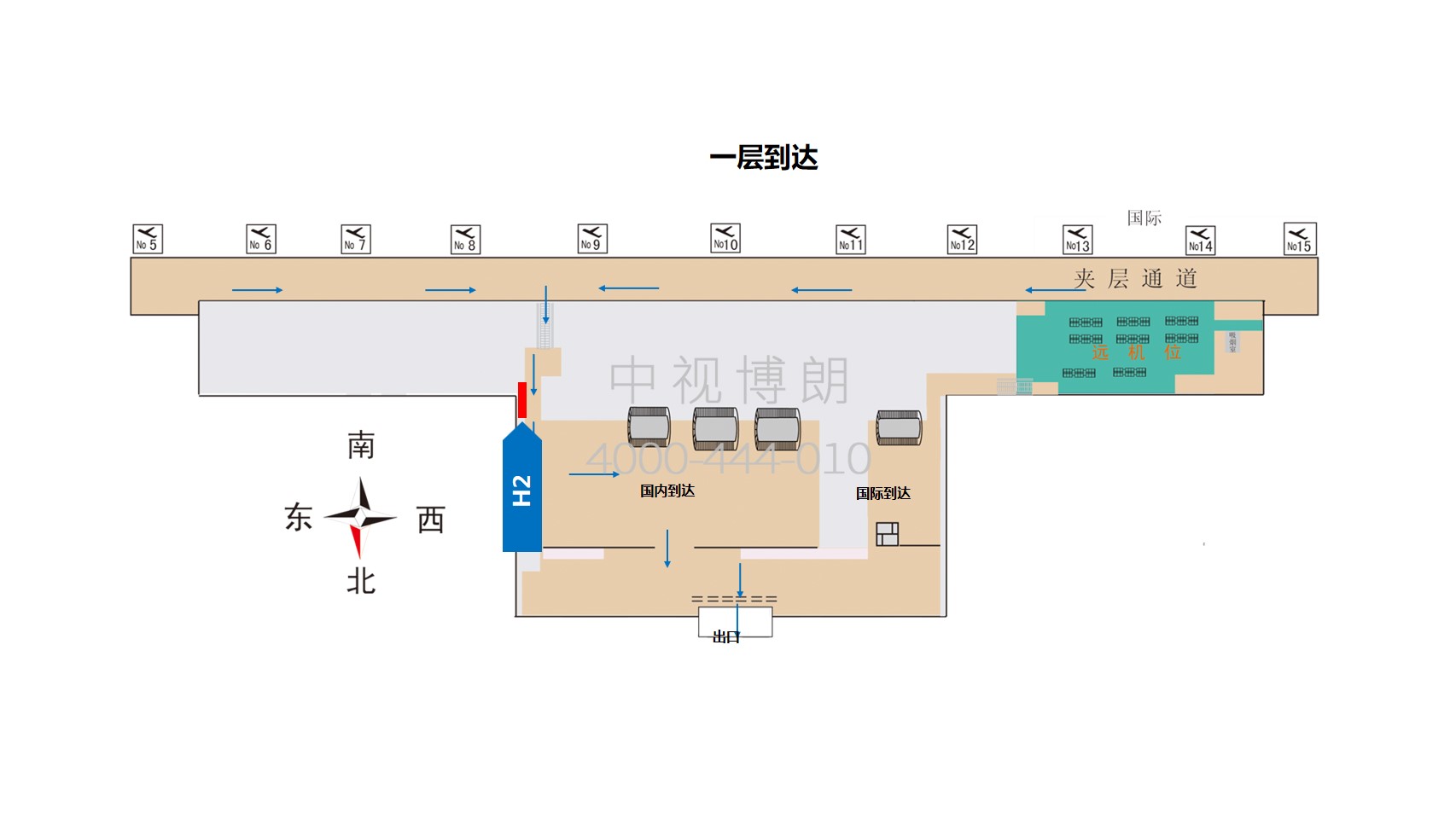 呼和浩特机场一层通廊灯箱广告