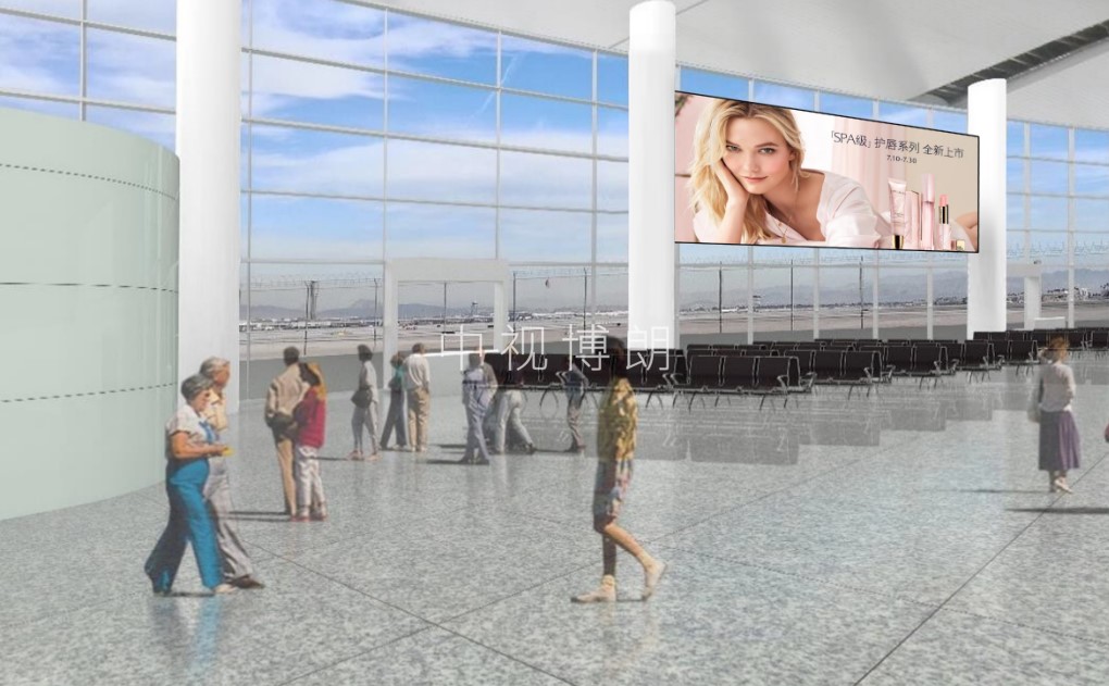 宁波机场广告-T2候机区通廊玻璃幕墙