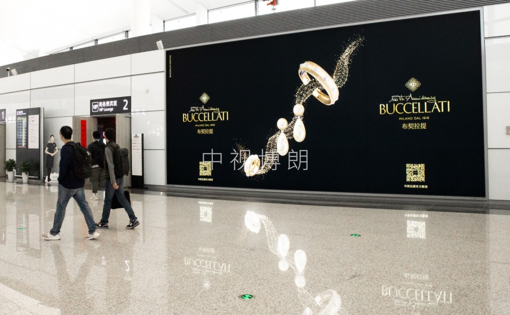 宁波机场广告-T2国际出发候机区灯箱