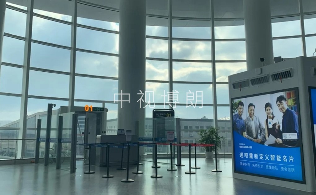 南通机场空调包柱广告
