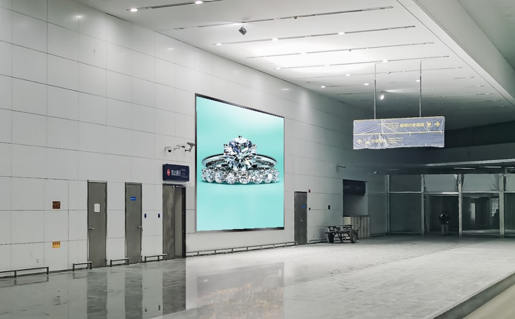 青岛机场广告-国际行李厅墙面灯箱