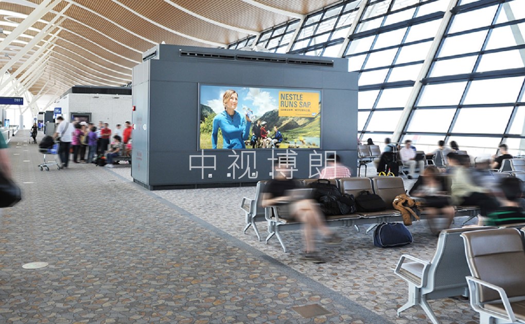 上海机场广告-浦东T2候机大厅灯箱套装