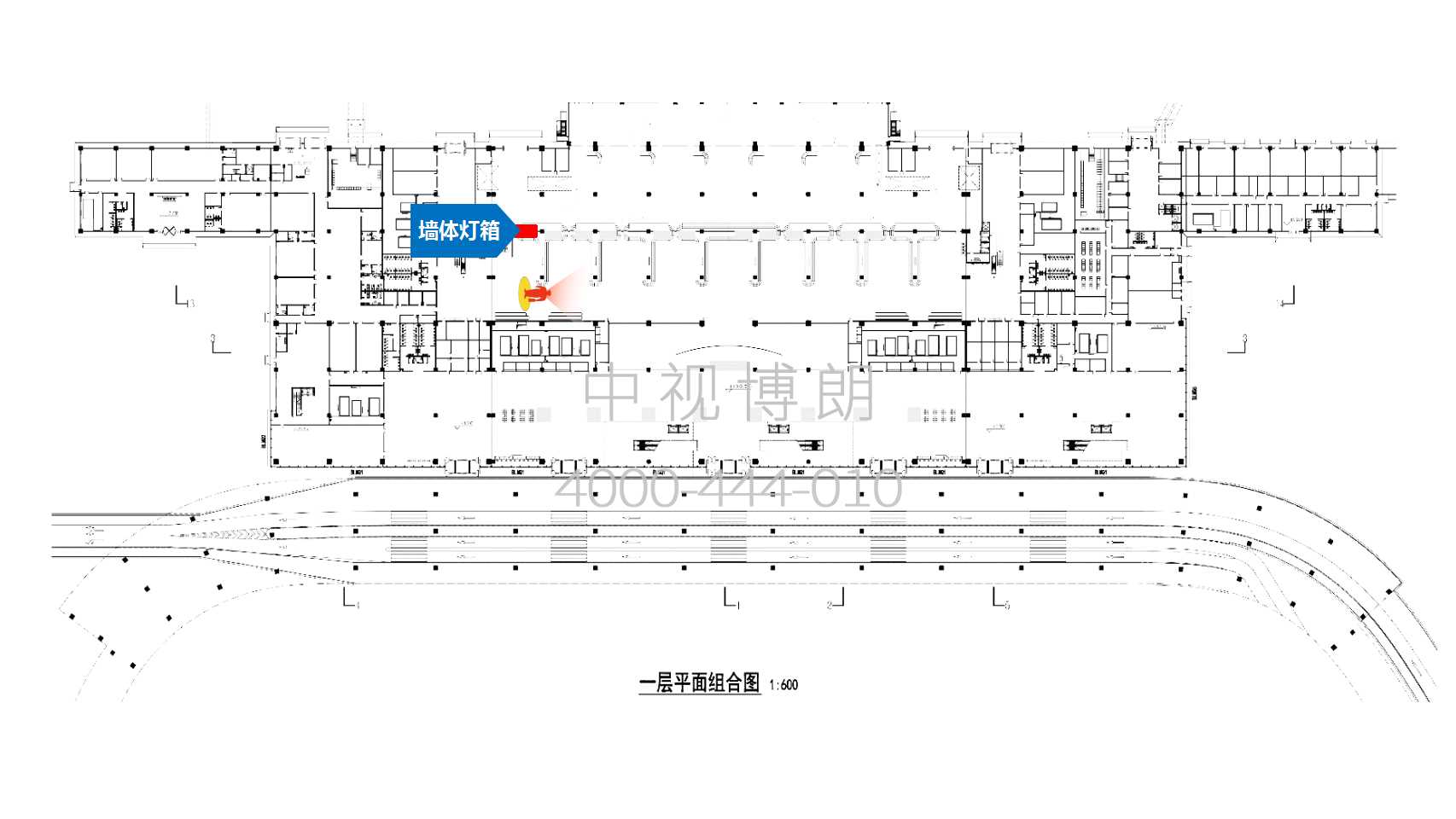 石家庄机场广告-到达行李厅转盘墙体灯箱1点位图