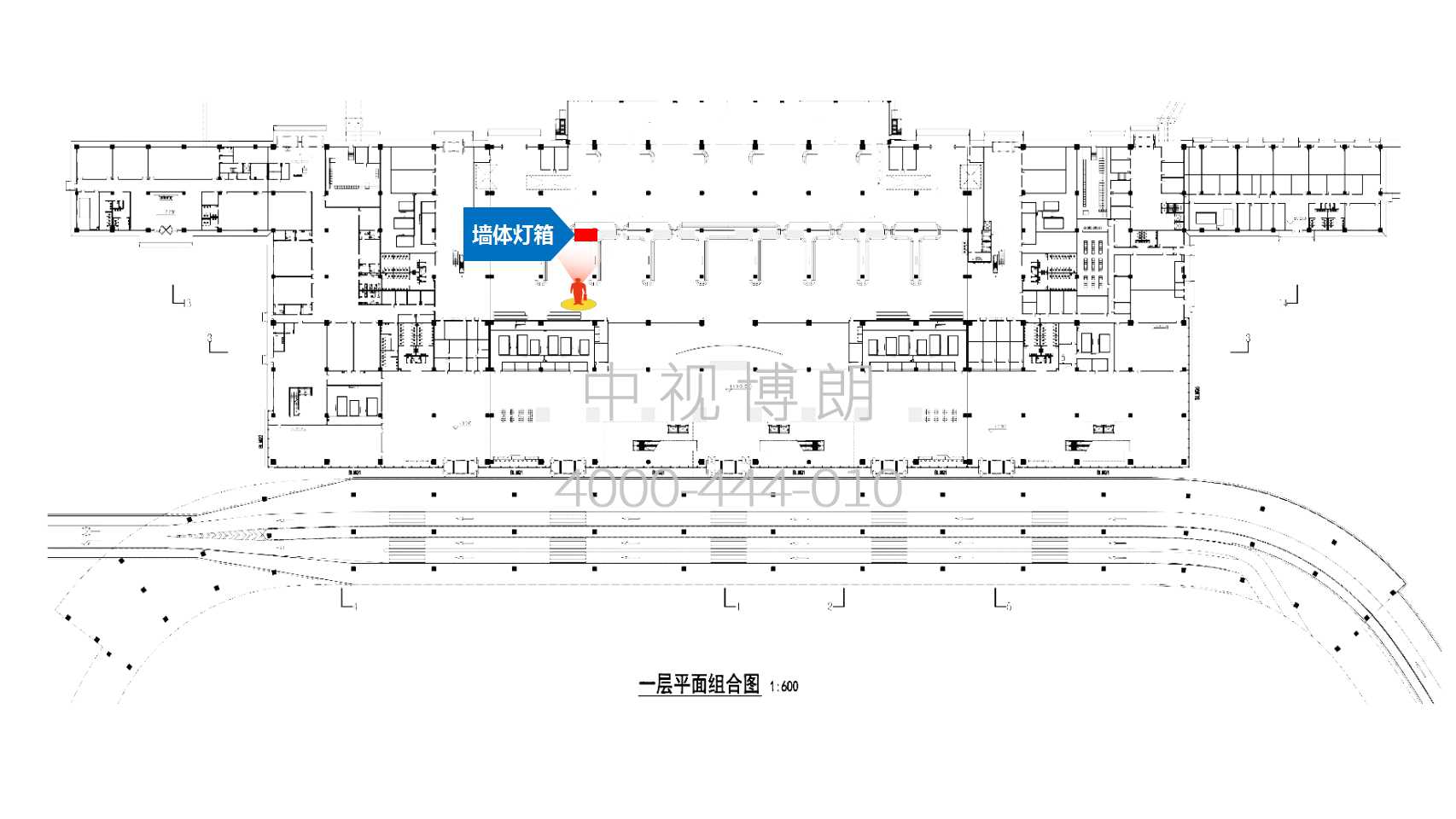 石家庄机场广告-到达行李厅转盘墙体灯箱3点位图